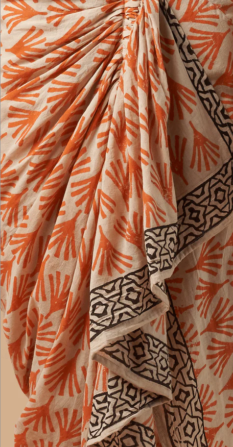INES PAREO ORANGE SKIRT
