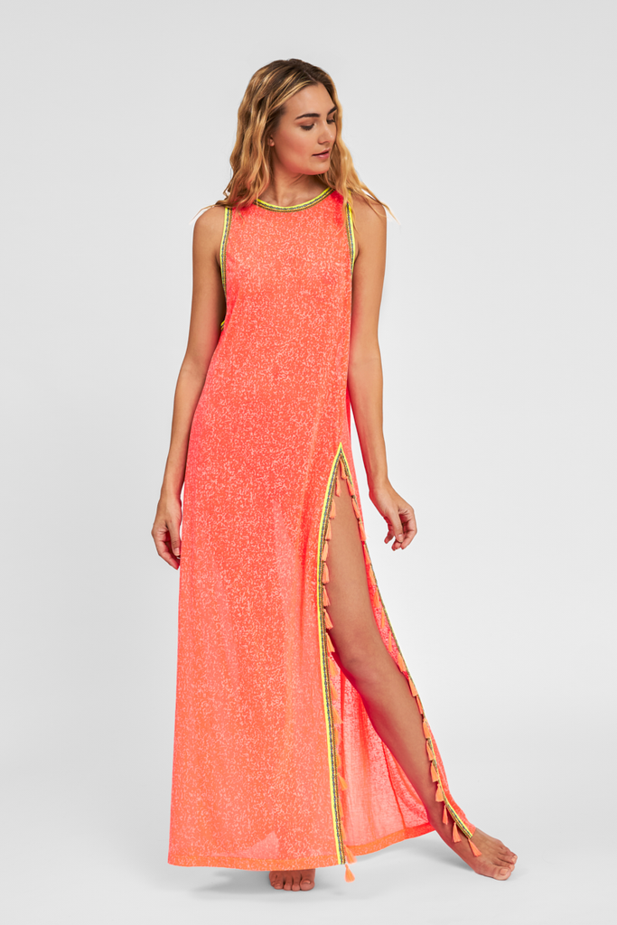 TASSEL SLIT DRESS