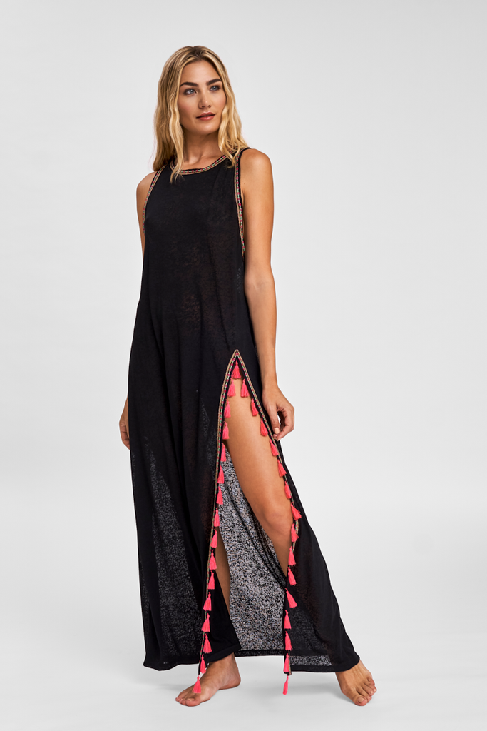 TASSEL SLIT DRESS
