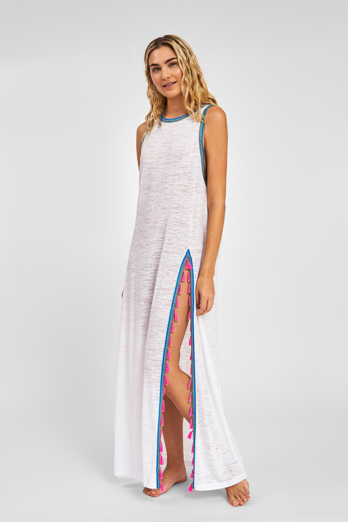 TASSEL SLIT DRESS
