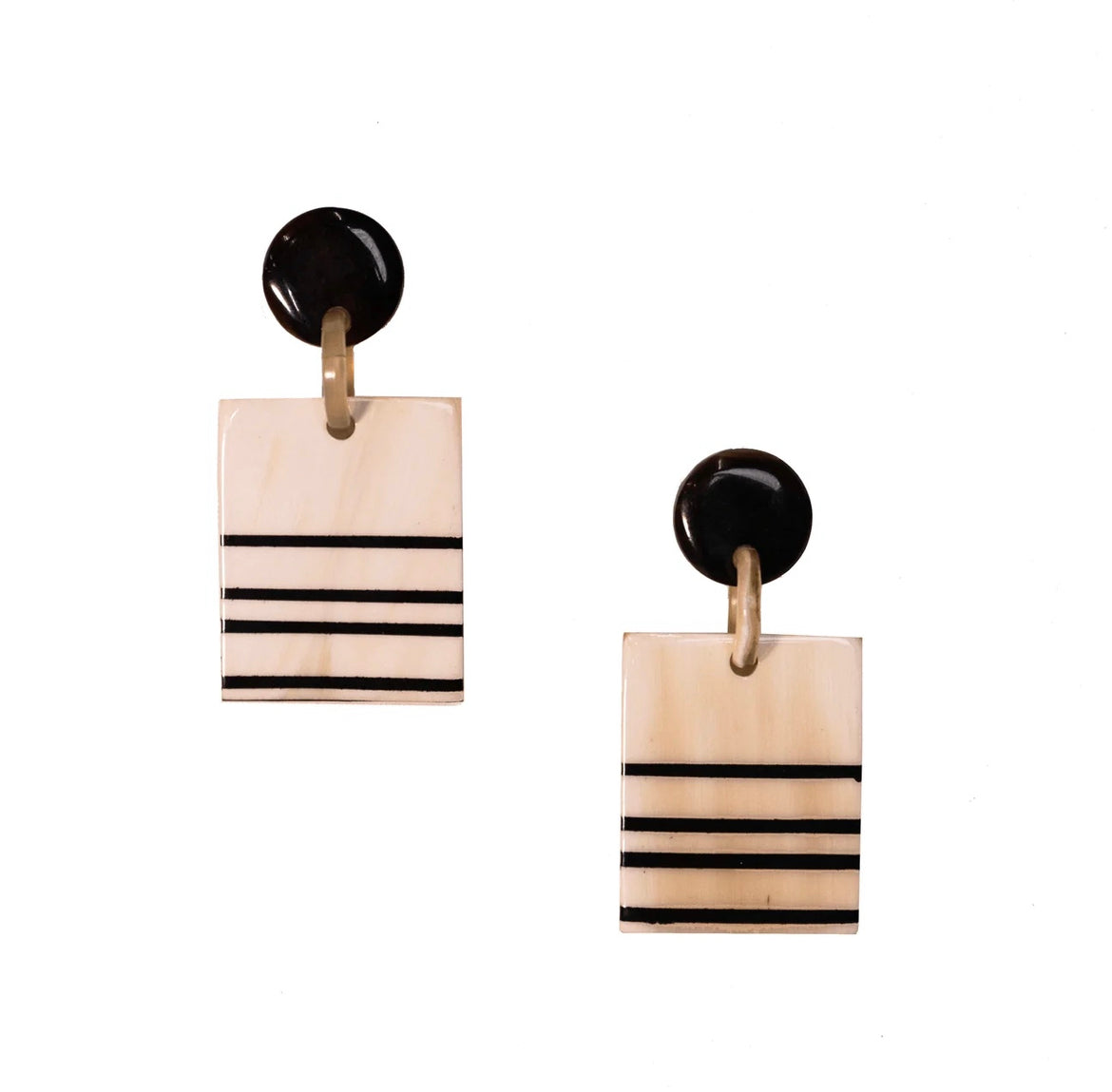 STRIPE BLOCK DANGLES