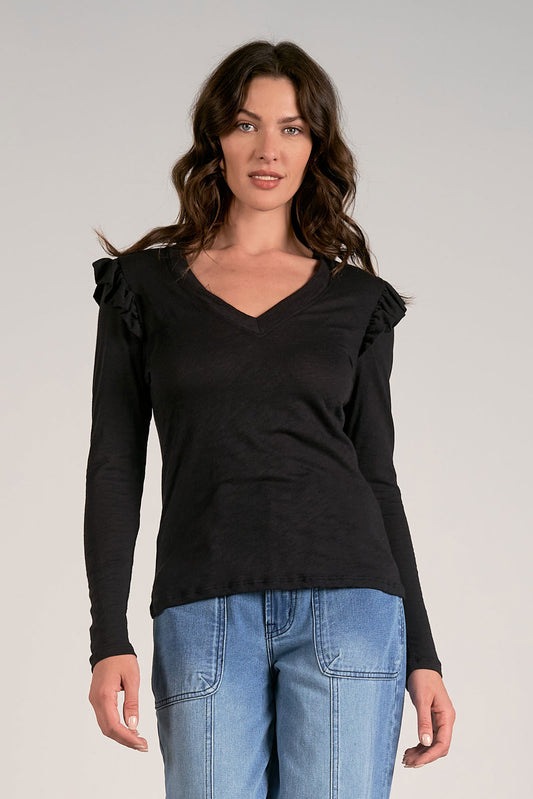 TOP WITH RUFFLE