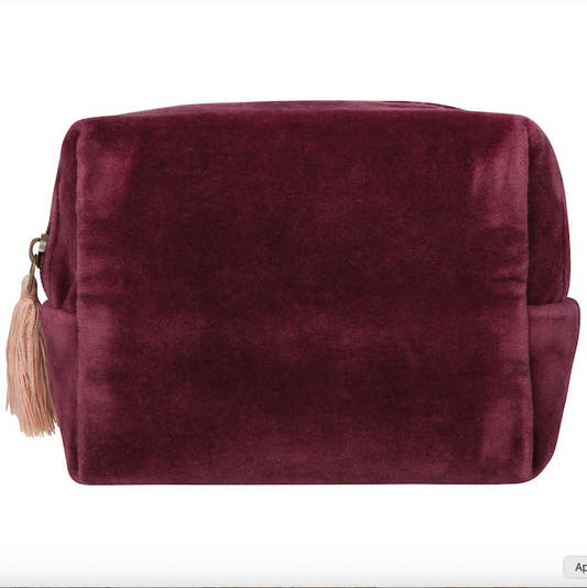 PLUM EMBROIDERED POUCH